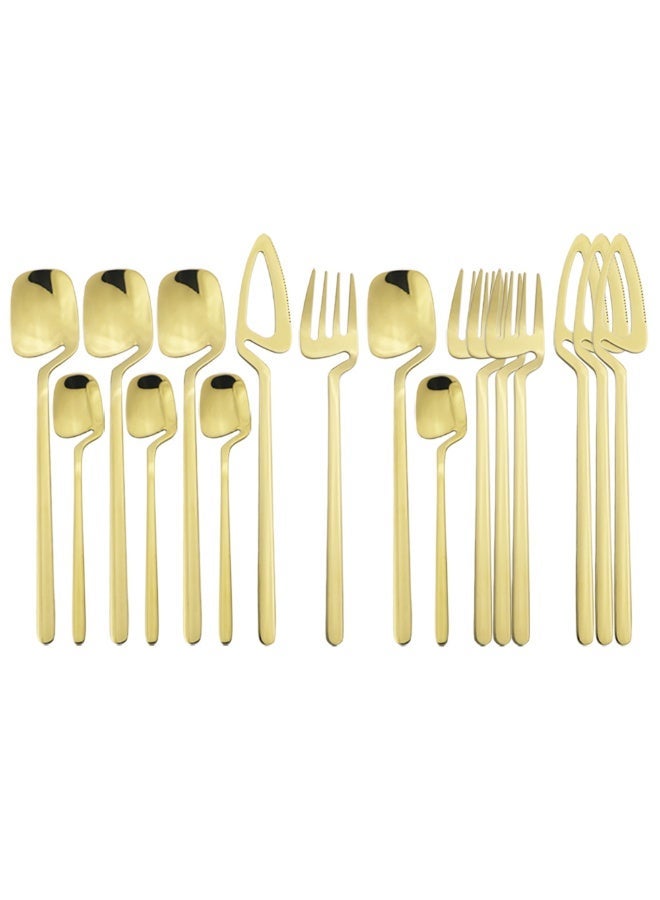 16-Piece Flatware Set Satin Finish For 4 Knives / Forks Spoons Included Dishwasher Safe - Image 1